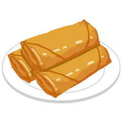 春巻きのイラスト