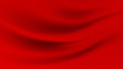 red background abstract cloth or liquid waves illustration of wavy folds of silk texture satin or velvet material or red luxurious background or wallpaper design of elegant curves red material