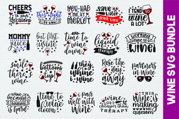 wine svg bundle
