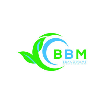 BBM logo design initial creative leaf letter logo. BBM unique letter logo design.
BBM vector logo simple, elegant and luxurious, leaf eco logo shape. 