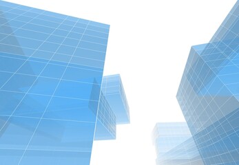 Obraz na płótnie Canvas Abstract modern architecture 3d rendering