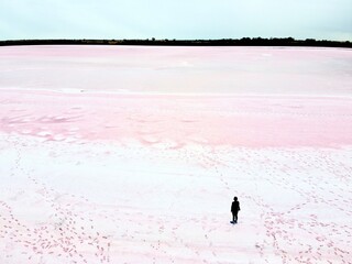 pink salt lake