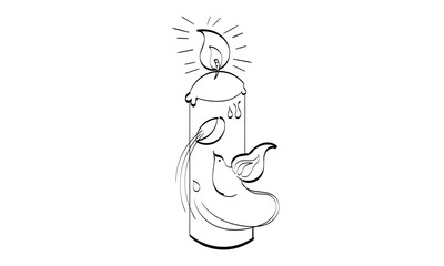 Christian Art. Christian symbol for print or use as poster, card, flyer Tattoo or T Shirt