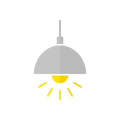 Lamp vector flat icon