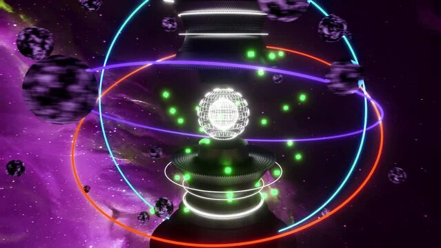 Vj Loop &ndash; Nuclear Fusion II, Animation.3840&times;2160.08 Second Long. LOOP.