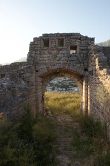 Fototapeta na wymiar ruins of the ancient fortress