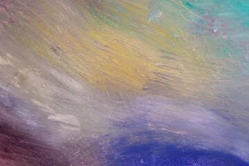 Multicoloured abstract art in acrylic paint