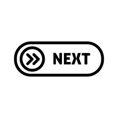 Black line icon for Next