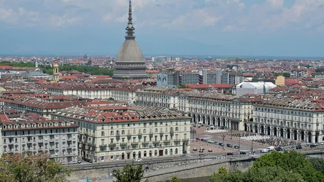 turin view from the top of the capuchin mountain