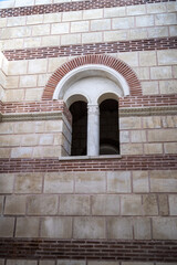 Details of the ruins of The Great Basilica, which is the largest Christian cathedral in medieval Europe near Pliska - capital city of the First Bulgarian Empire..