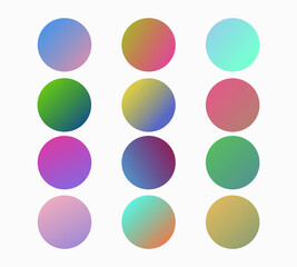 Pastel color circle. Set of colors for design