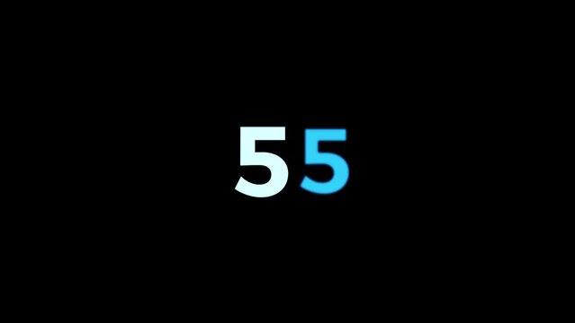 Number. Number decreasing from 60 to 1. Number from 30 to 1 . Icon. Countdown number from 10 to 1.