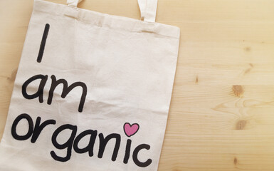Tote bag I am organic