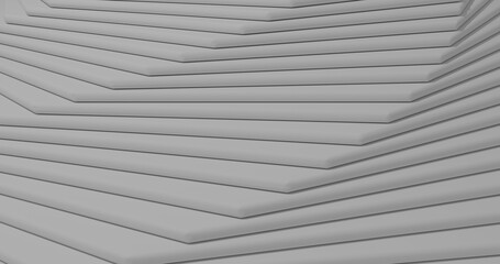 white solid layers pattern abstract background 3D illustration