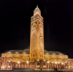 Fototapeta premium Mosque Hassan II , Casablanca Morocco 