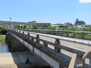 京都の鴨川に架かる松原橋