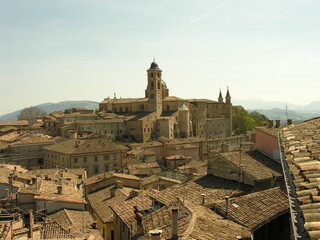 Città di Urbino in Italia