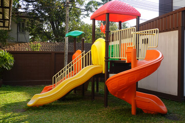 Children Playground at the kids corner in the park