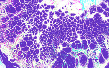 Modern very peri abstract texture with fluid pouring bubbles effect. Business card, posters, postcards, page, websites. Contemporary Art with liquid texture .