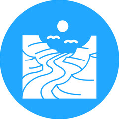 Canyon   vector icon  Which Can Easily Modify Or Edit 

