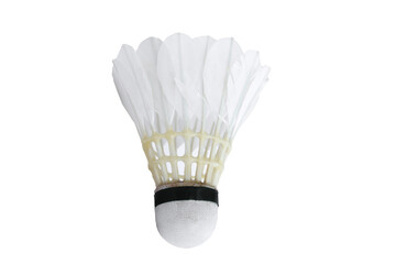 Fototapeta na wymiar shuttlecock or badminton on white background