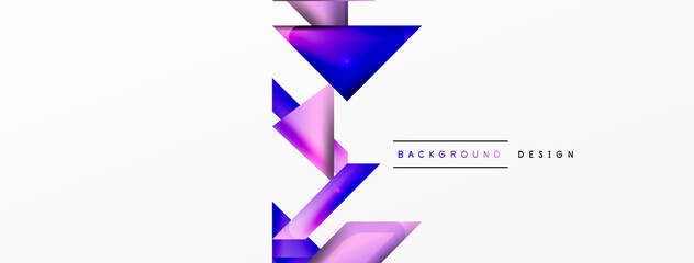 Abstract background. Simple color geometric shapes composition with 3d effect, lights and shadows. Vector Illustration For Wallpaper, Banner, Background, Card, Book Illustration, landing page