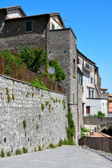 glimpses of the historic center of Montefiascone Viterbo Italy