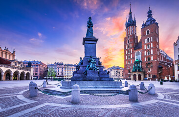 Krakow, Poland - Medieval Ryenek Square with the Cathedral © ecstk22