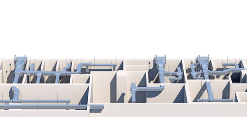 background network ventilation system in the premises