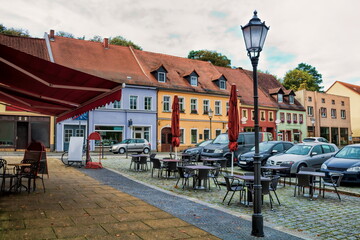Fototapeta na wymiar bad muskau, deutschland - stadtbild in der altstadt
