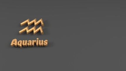 Aquarius zodiac symbol