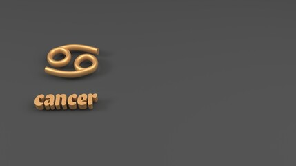 Cancer zodiac symbol