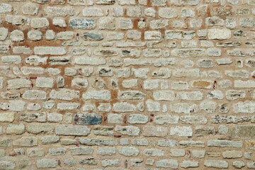 Background, texture, old stonework with clay
