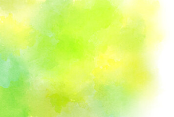 背景素材_水彩テクスチャ_黄緑