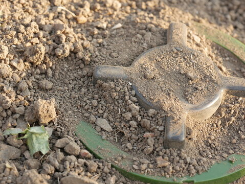 Mines. Anti-personnel mine. Anti-personnel mine in the ground. dig a mine. mining. Demining. Minefield