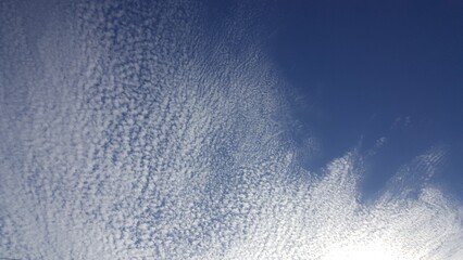 blue sky and clouds