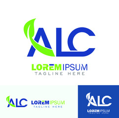 ALC Monogram Initial Logo Sign