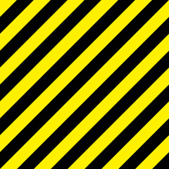 パターン素材　注意喚起　黒と黄色のストライプ（太）