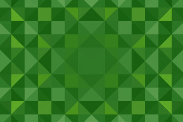 Obraz premium Green pixel background. Abstract triangular pixelation. Texture.