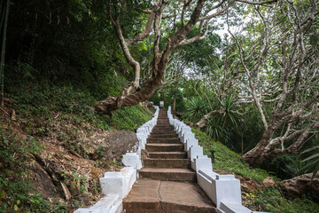 Stairs to Mount Phou Si Hill, Luang Prabang Province, Laos