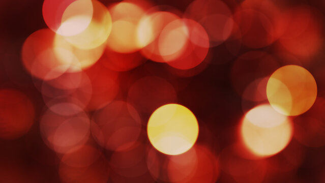 Realistic 3D illustration of the beautiful bloody red light particles bokeh rendered as background