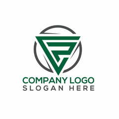 Perfect CP Letter Logo 