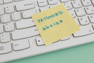 easy password , weak security and cyber security awareness 