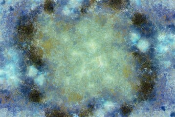 Digital painterly fractal texture