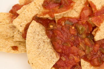chips and salsa closeup