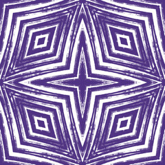 Striped hand drawn pattern. Purple symmetrical