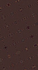 art deco style metallic abstract in gold and bronze on a brown and grey textured background