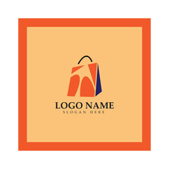 e-commerce logo and online shop logo design with modern concept