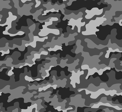 
Urban pattern camouflage vector gray background texture, modern classic print. Ornament