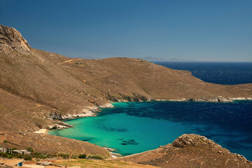 Kalo Ampeli beach on Serifos island in Greece